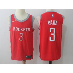 Houston Rockets #3 Chris Paul 2017-18 Season Red Swingman Stitched NBA Jersey