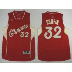 Los Angeles Clippers #32 Blake Griffin Red Christmas Day Swingman