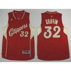 Los Angeles Clippers #32 Blake Griffin Red Christmas Day Swingman