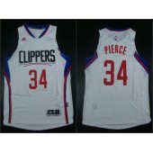 Los Angeles Clippers #34 Paul Pierce White 2015 Stitched NBA Jersey