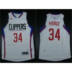 Los Angeles Clippers #34 Paul Pierce White 2015 Stitched NBA Jersey