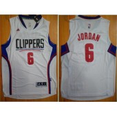 Los Angeles Clippers #6 DeAndre Jordan White 2015 Stitched NBA Jersey