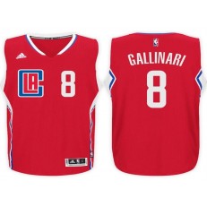 Los Angeles Clippers #8 Danilo Gallinari Red 2015 Stitched NBA Jersey