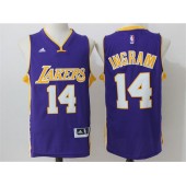 Los Angeles Lakers #14 Brandon Ingram Purple Stitched NBA Jersey