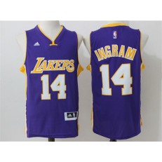 Los Angeles Lakers #14 Brandon Ingram Purple Stitched NBA Jersey