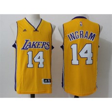 Los Angeles Lakers #14 Brandon Ingram Yellow Stitched NBA Jersey