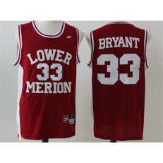 Los Angeles Lakers #33 Kobe Bryant Red Middle School Stitched NBA Jersey
