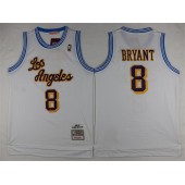 Revolution 30 Los Angeles Lakers #8 Kobe Bryant White Stitched NBA Jersey