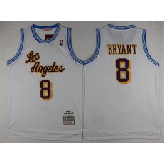 Revolution 30 Los Angeles Lakers #8 Kobe Bryant White Stitched NBA Jersey