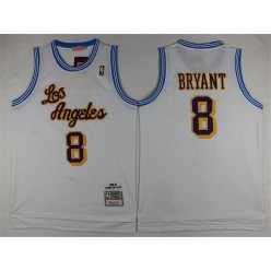 Revolution 30 Los Angeles Lakers #8 Kobe Bryant White Stitched NBA Jersey