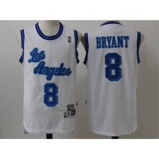 Revolution 30 Los Angeles Lakers #8 Kobe Bryant White Throwback Stitched NBA Jersey