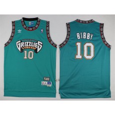 Memphis Grizzlies #10 Mike Bibby Green Stitched NBA Jersey