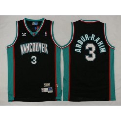 Memphis Grizzlies #3 Shareef Abdur-Rahim Black 2015 Stitched NBA Jersey