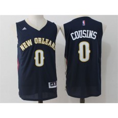 New Orleans Pelicans #0 DeMarcus Cousins Navy Blue Stitched NBA Jersey