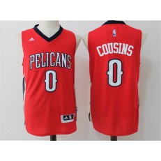 New Orleans Pelicans #0 DeMarcus Cousins Red Stitched NBA Jersey