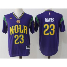 New Orleans Pelicans #23 Anthony Davis Purple Pride Stitched NBA Jersey