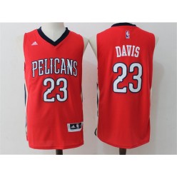 New Orleans Pelicans #23 Anthony Davis Red Alternate Stitched NBA Jersey