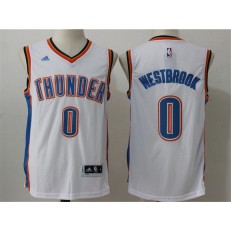 Oklahoma City Thunder #0 Russell Westbrook new white NBA Jersey
