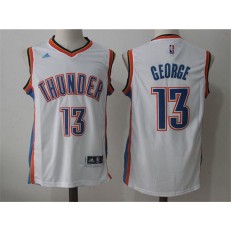 Oklahoma City Thunder #13 Paul George new white NBA Jersey