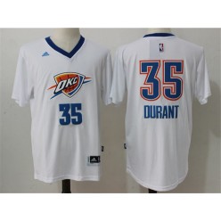 Oklahoma City Thunder #35 Kevin Durant White Pride Stitched NBA Jersey
