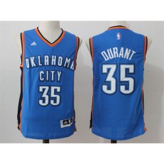 Oklahoma City Thunder #35 Kevin Durant new Blue NBA Jersey