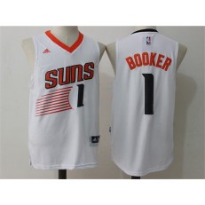 Phoenix Suns #1 Devin Booker White 2015 NBA Jersey