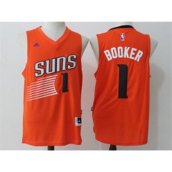 Phoenix Suns #1 Devin Booker orange 2015 NBA Jersey