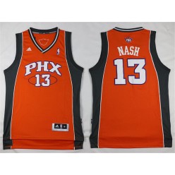 Phoenix Suns #13 Steve Nash Orange Stitched NBA Jersey