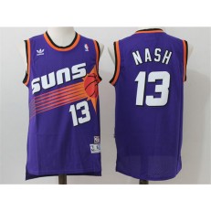 Phoenix Suns #13 Steve Nash Purple Throwback Stitched NBA Jersey