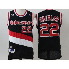 Portland Trail Blazers #22 Clyde Drexler Black Soul Swingman Throwback Stitched NBA Jersey