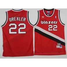 Portland Trail Blazers #22 Clyde Drexler Red Soul Swingman Throwback Stitched NBA Jersey