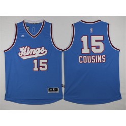 Sacramento Kings #15 DeMarcus Cousins New Light Blue Stitched NBA Jersey