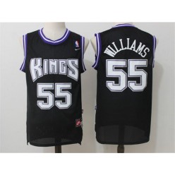 Sacramento Kings #55 Jason Williams Stitched Black NBA Jersey