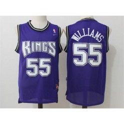 Sacramento Kings #55 Jason Williams Stitched Purple NBA Jersey