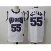Sacramento Kings #55 Jason Williams Stitched White NBA Jersey