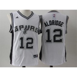 San Antonio Spurs #12 LaMarcus Aldridge White 2017 Stitched NBA Jersey