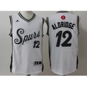 San Antonio Spurs #12 LaMarcus Aldridge White Christmas Edition Stitched NBA Jersey