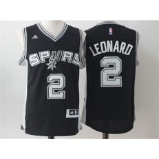 San Antonio Spurs #2 Kawhi Leonard Black 2017 Stitched NBA Jersey