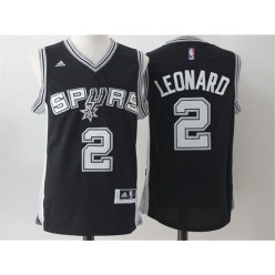 San Antonio Spurs #2 Kawhi Leonard Black 2017 Stitched NBA Jersey