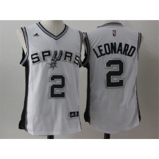 San Antonio Spurs #2 Kawhi Leonard White 2017 Stitched NBA Jersey