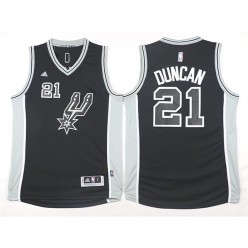 San Antonio Spurs #21 Tim Duncan Black 2015 Stitched NBA Jersey
