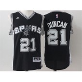 San Antonio Spurs #21 Tim Duncan Black 2017 Stitched NBA Jersey