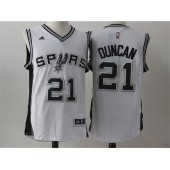 San Antonio Spurs #21 Tim Duncan White 2017 Stitched NBA Jersey