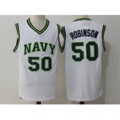San Antonio Spurs #50 David Robinson White Stitched NBA Jersey