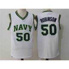 San Antonio Spurs #50 David Robinson White Stitched NBA Jersey