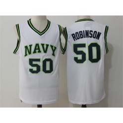 San Antonio Spurs #50 David Robinson White Stitched NBA Jersey