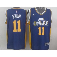 Utah Jazz #11 Dante Exum  Purple 2015 Stitched NBA Jersey