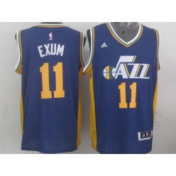 Utah Jazz #11 Dante Exum  Purple 2015 Stitched NBA Jersey