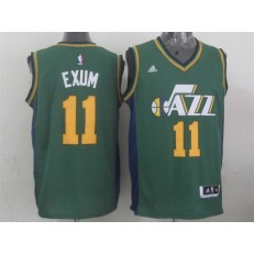 Utah Jazz #11 Dante Exum Green 2015 Stitched NBA Jersey