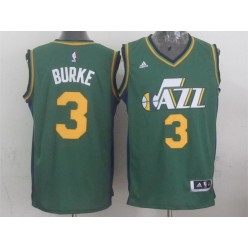 Utah Jazz #3 Trey Burke Green 2015 Stitched NBA Jersey